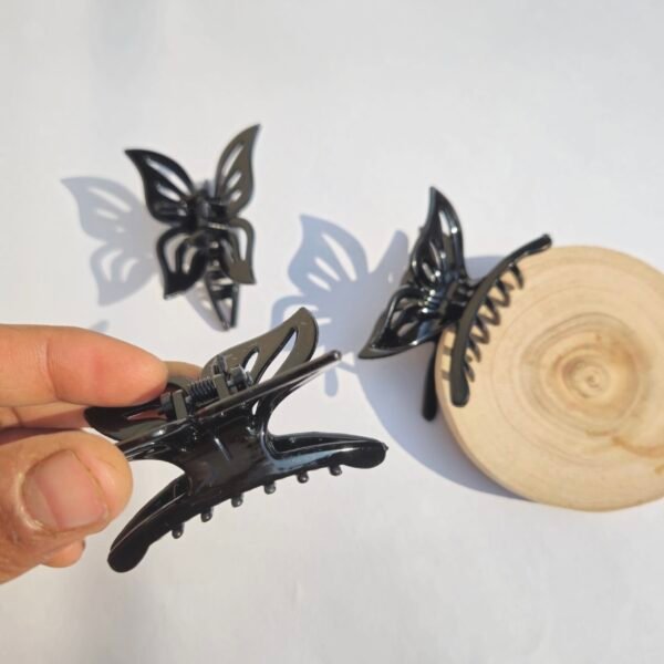 black color hair claw clips - Image 3